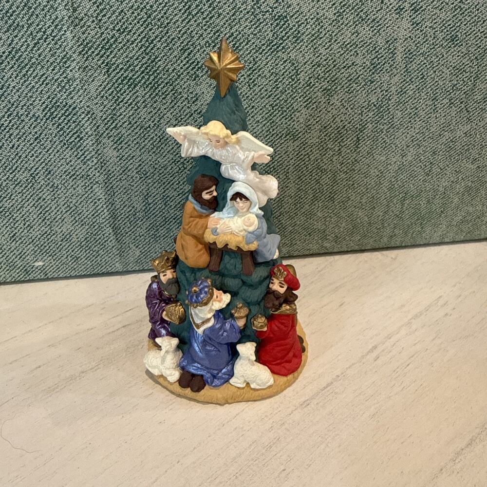 Vintage 1997 Hallmark Nativity Keepsake Ornament Tree Christmas Magi Angel‎ EUC